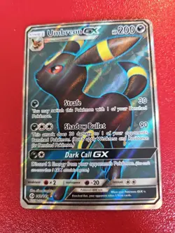 Pokemon TCG Umbreon GX Ultra Rare Full Art Holo SM Base Set 142/149 200 HP - Image 1