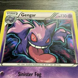 Pokemon Gengar 60/162 Breakthrough Holo MP - Image 2