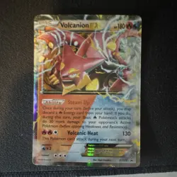 Pokemon Volcanion EX Promo Holo Basic Card XY173 180 HP 2016 - Image 1
