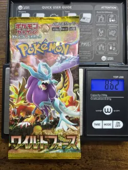 Heavy 8.62g Pokemon Sealed Wild Force Booster Pack SV5K Japanese US Seller - Image 1