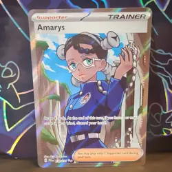 Pokemon TCG Amarys 132/131 Sv: Prismatic Evolutions Ultra Rare Holo Trainer - Image 1