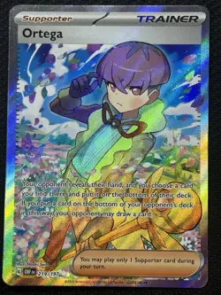 Pokemon Ortega 219/197 SV03: Obsidian Flames Ultra Rare Holo Full Art Card - Image 1