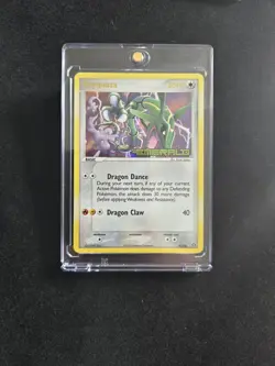 Pokemon Rayquaza EX Emerald Reverse Holo Rare #9 Mint - Image 1