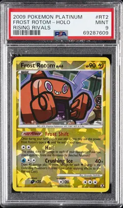 2009 POKEMON PLATINUM RISING RIVALS #RT2 FROST ROTOM-HOLO PSA 9 - Image 1