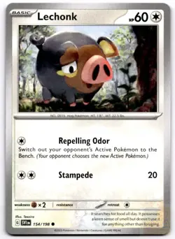 Lechonk (Holo) 154/198 Holo Promo Deck Exclusives Pokemon Near Mint - Image 1
