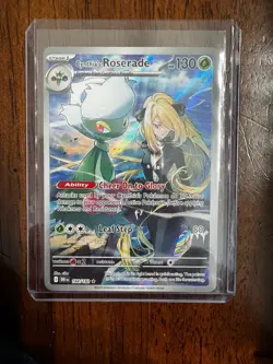 Pokemon Cynthia's Roserade 184/182 Sv10 Destined Rivals Rare Holo 130 HP - Image 1