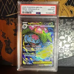 PSA 10 Mega Venusaur ex 155/132 Pokemon Mega Evolution Ultra Rare Full Art - Image 1