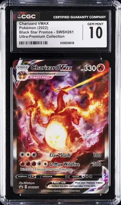 2022 POKEMON BLACK STAR PROMOS ULTRA-PREM COLL CHARIZARD VMAX CGC 10 GEM MINT - Image 1