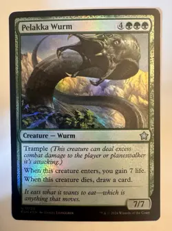 Pelakka Wurm 0720 Foil Foundations FDN MTG - Image 1