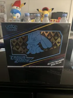 2023 Pokemon SWSH Crown Zenith Sealed Pokemon Center ETB Elite Trainer Box Plus - Image 1