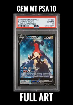 2022 Pokemon Garchomp V TG23 PSA 10 Astral Radiance Trainer Gallery - Image 1