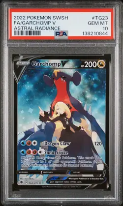 2022 Pokemon Garchomp V TG23 PSA 10 Astral Radiance Trainer Gallery - Image 2