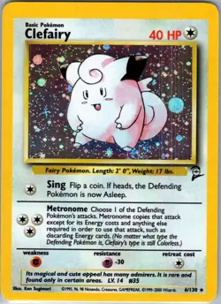 Clefairy - 006/130 - Base Set 2 - Holo Rare - Pokemon - NM - Image 1