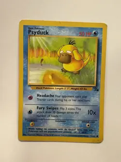 Pokemon Psyduck 53/62 Fossil Common - Image 1