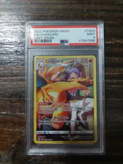 Pokemon TCG Charizard Trainer Gallery TG03/TG30 PSA 9 Mint Lost Origin English - Image 1