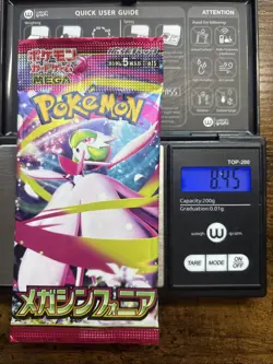 Heavy 8.45g Pokemon Sealed Mega Symphonia Japanese Booster Pack - Image 1