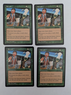 4 Recycle Tempest MTG NM Free shipping with tracking - Image 1