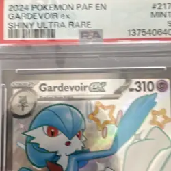 Pokemon Gardevoir ex Shiny Ultra Rare SV: Paldean Fates Holo PSA 9 217/091 - Image 3