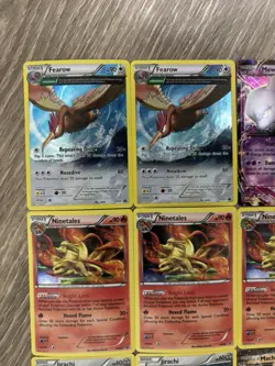 Pokemon XY BW Era Promo EX Holo Card Lot Fearow Ninetales Mewtwo Rayquaza - Image 2