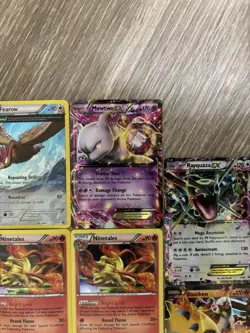 Pokemon XY BW Era Promo EX Holo Card Lot Fearow Ninetales Mewtwo Rayquaza - Image 3