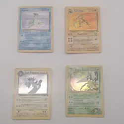 Pokemon TCG Holo Lapras, Kabutops, Dark Magneton, Koga's Beedrill Card Lot of 4 - Image 1