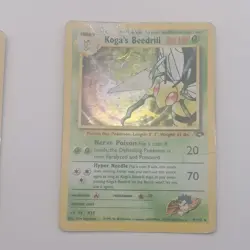 Pokemon TCG Holo Lapras, Kabutops, Dark Magneton, Koga's Beedrill Card Lot of 4 - Image 3