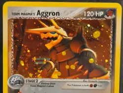 Pokemon TCG Team Magma's Aggron Holo Card 7/95 Magma vs Aqua - Image 2