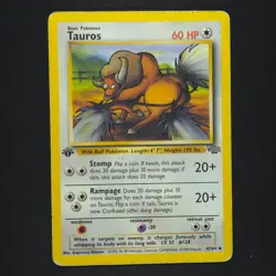 Tauros 47/64 - Jungle 1st Edition - Pokemon Card - Image 1
