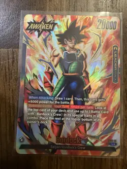 DBS Dragon Ball Fusion World FS05-01 Bardock Leader ALT Trading Card FW DBZ - Image 1
