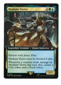 MTG Madame Vastra Extended Art Universes Beyond: Doctor Who Foil Magic TCG - Image 1