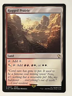 Rugged Prairie Commander: Final Fantasy Non-Foil Regular MTG - Image 1