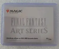 Nibelheim Art Series #35 - Final Fantasy - MTG - In Hand Gold Stamped Signature - Image 2