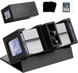 MTG Deck Box with 2 Commander Display, 3-In-1 TCG Deck Box for 200+ Double-Sleev - Image 1