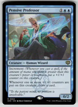 Pensive Professor Rare Secrets of Strixhaven 63 MTG Near Mint 2026 - Image 1