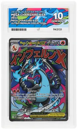 Mega Charizard X ex Promo #023 Ultra Premium Collection ACE 10 Gem Mint Pokemon - Image 1