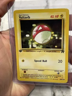 Voltorb 69/82 1st Edition Team Rocket Pokemon Card Vintage Vtg LP Lightly Played - Image 1