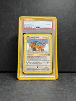 1999 Pokemon the First Movie Dragonite #5 WB Stamped Black Star Promo PSA 10 - Image 2