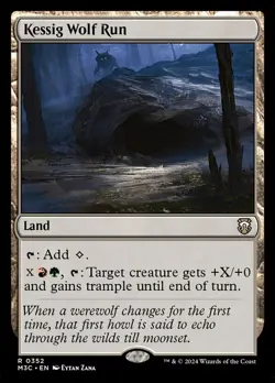 Kessig Wolf Run Light Play, English Magic the Gathering MTG Commander: Modern Ho - Image 1