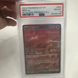 2023 Pokemon PSA 8 Mew ex #053 S&V 151 Promo Scarlet & Violet 151 UPC Promo - Image 1