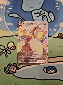 Pokemon TCG: Charizard VMAX Shiny Holo Rare (SV107/SV122) Shining Fates NM - Image 1