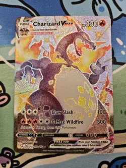 Pokemon TCG: Charizard VMAX Shiny Holo Rare (SV107/SV122) Shining Fates NM - Image 2