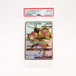 Buzzwole GX - SV68/SV94 PSA 10 Hidden Fates Shiny Full Art Pokemon - GEM MT - Image 1
