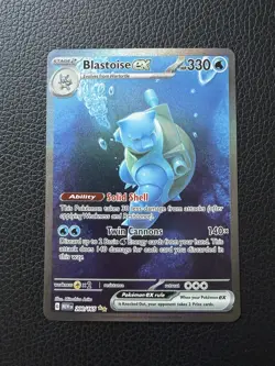 Pokemon 151 Blastoise Ex 200/165 NM Special Illustration Rare - GREAT CENTERING - Image 1