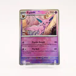 Espeon - 033/131 Prismatic Evolutions MASTER BALL Holo Rare Pokemon - NM - Image 1