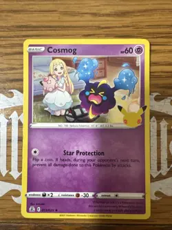 Cosmog 13/25 Holo Rare 25th Anniversary Celebrations Pokemon TCG Near Mint - Image 1