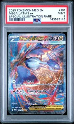 Pokemon Mega Evolutions Mega Latias Ex #181 Special Illustration Rare PSA 9 - Image 1