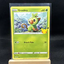 Pokemon Card - Grookey (8/25) Mcdonalds 25th Anniversary Promo ****MINT*** - Image 1