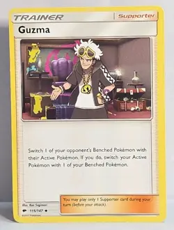 Guzma 115/147 Pokemon Sun & Moon Burning Shadows Pokemon TCG LP-NM - Image 1