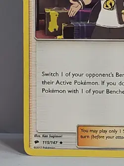 Guzma 115/147 Pokemon Sun & Moon Burning Shadows Pokemon TCG LP-NM - Image 4