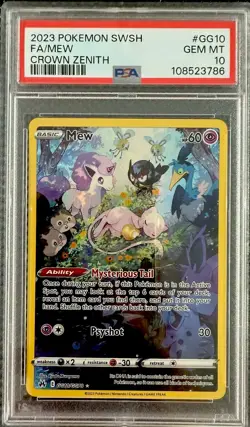 Mew #GG10/GG70 - 2023 Pokemon SWSH Crown Zenith - GEM MINT PSA 10 - Image 1